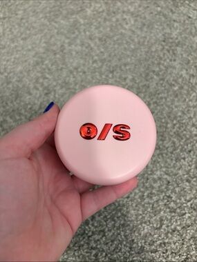 ONE/SIZE Pink Setting Powder Jar with Frosted Base
